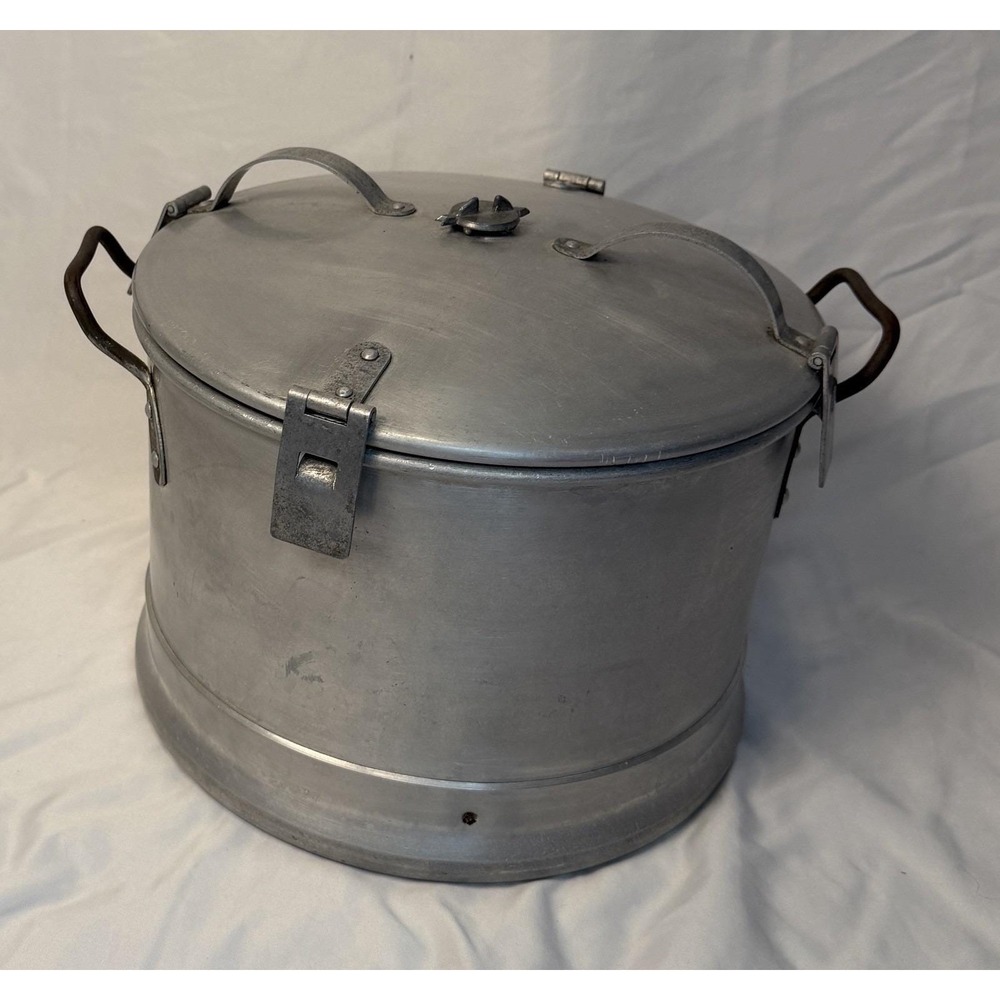 Vintage 1929 Kitchen Craft Waterless Cooker 10qt with Inserts & Locking Lid